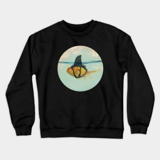 Goldfish with a Shark Fin Crewneck Sweatshirt